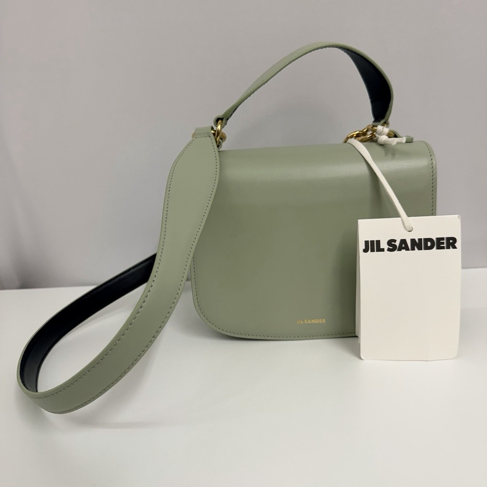Jil Sander Leather Shouder Bag Seafoam Green NWT $1,590.00 Simple & Elegant - Picture 4 of 16